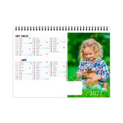 Calendrier publicitaire fabriqué en France de bureau P'tits Amis 7 feuillets