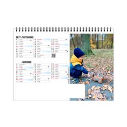 Calendrier publicitaire fabriqué en France de bureau P'tits Amis 7 feuillets