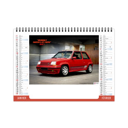 Calendrier publicitaire personnalisable fabriqué en France de bureau Vitesse 7 feuillets