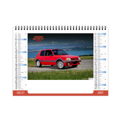 Calendrier publicitaire personnalisable fabriqué en France de bureau Vitesse 7 feuillets
