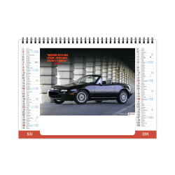 Calendrier publicitaire personnalisable fabriqué en France de bureau Vitesse 7 feuillets