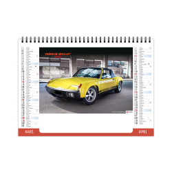 Calendrier publicitaire personnalisable fabriqué en France de bureau Vitesse 7 feuillets