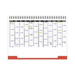Calendrier publicitaire personnalisable fabriqué en France de bureau Vitesse 7 feuillets
