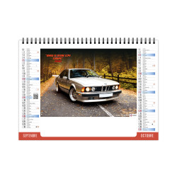 Calendrier publicitaire personnalisable fabriqué en France de bureau Vitesse 7 feuillets