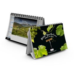 Calendrier personnalisable fabriqué en France de bureau Vendange 7 feuillets
