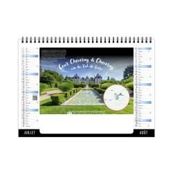 Calendrier personnalisable fabriqué en France de bureau Vendange 7 feuillets