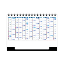 Calendrier personnalisable fabriqué en France de bureau Vendange 7 feuillets