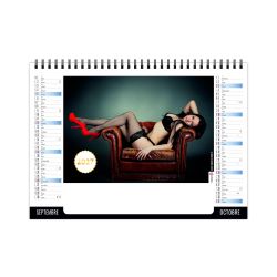 Calendrier publicitaire fabriqué en France de bureau A fleur de peau 7 feuillets