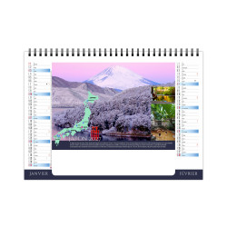 Calendrier personnalisable fabriqué en France de bureau Ressource 7 feuillets