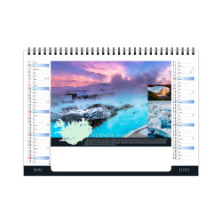 Calendrier personnalisable fabriqué en France de bureau Ressource 7 feuillets