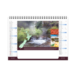 Calendrier personnalisable fabriqué en France de bureau Ressource 7 feuillets