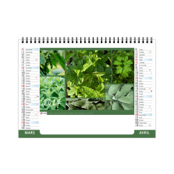 Calendrier personnalisable de bureau Assaisonnement