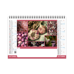 Calendrier personnalisable de bureau Assaisonnement
