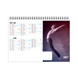 Calendrier personnalisable fabriqué en France de bureau Fatal 7 feuillets