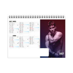 Calendrier personnalisable fabriqué en France de bureau Fatal 7 feuillets