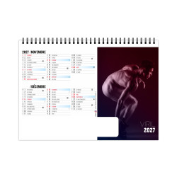 Calendrier personnalisable fabriqué en France de bureau Fatal 7 feuillets