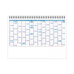 Calendrier personnalisable fabriqué en France de bureau Fatal 7 feuillets
