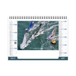 Calendrier publicitaire fabriqué en France de bureau Trimaran 7 feuillets