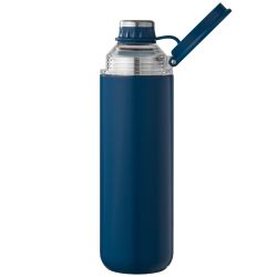 Bouteille gourde personnalisée avec couvercle et poignée en acier inoxydable recyclé 680 ml