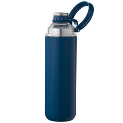 Bouteille gourde personnalisée avec couvercle et poignée en acier inoxydable recyclé 680 ml