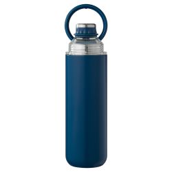 Bouteille gourde personnalisée avec couvercle et poignée en acier inoxydable recyclé 680 ml