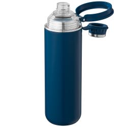 Bouteille gourde personnalisée avec couvercle et poignée en acier inoxydable recyclé 680 ml