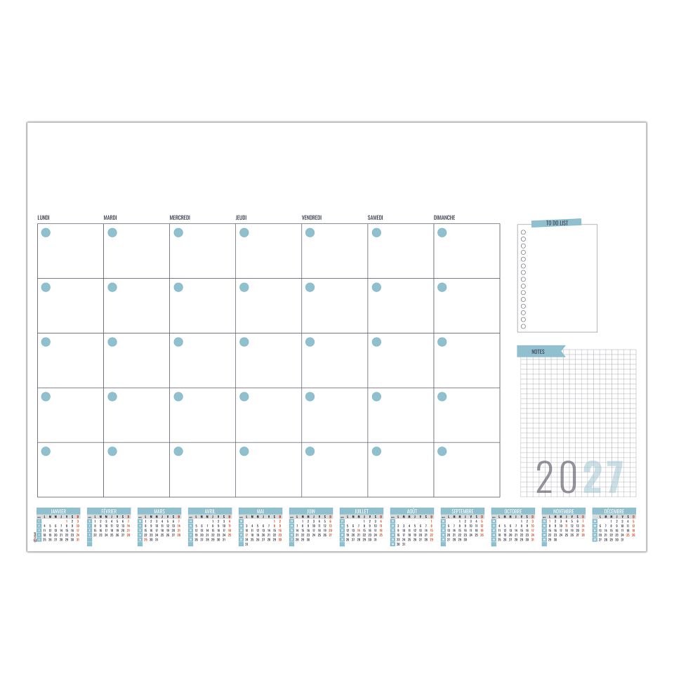 Sous-mains Personnalisés fabriqués en France Planner