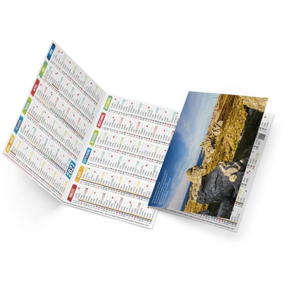 Calendrier de poche personnalisé fabriqué en France Dorian