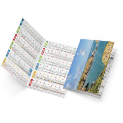 Calendrier de poche personnalisé fabriqué en France Dorian