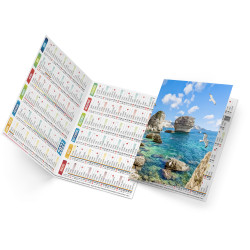 Calendrier de poche personnalisé fabriqué en France Ella