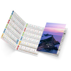 Calendrier de poche personnalisé fabriqué en France Ella