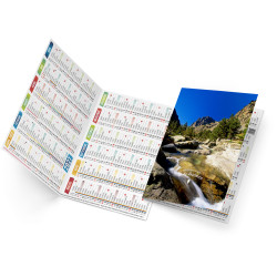 Calendrier de poche personnalisé fabriqué en France Ella