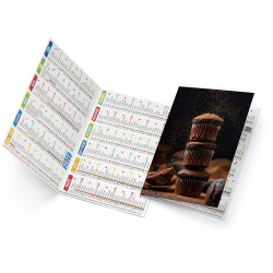 Calendrier publicitaire fabriqué en France de poche Kim
