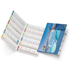 Calendriers de poche publicitaire fabriqué en France Baptiste