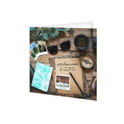 Cartes de voeux publicitaires fabriquées en France Voyage
