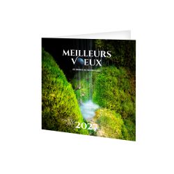 Carte de voeux publicitaire Sources