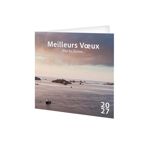 Cartes de voeux publicitaires fabriquées en France Breizh