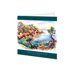 Carte de voeux personnalisable fabriquée en France Sud