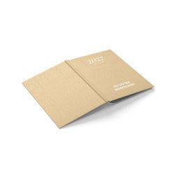 Agendas personnalisables fabriqués en France Semainier Kraft papier recyclé 210x270 mm