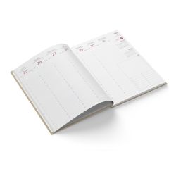 Agendas personnalisables fabriqués en France Semainier Kraft papier recyclé 210x270 mm