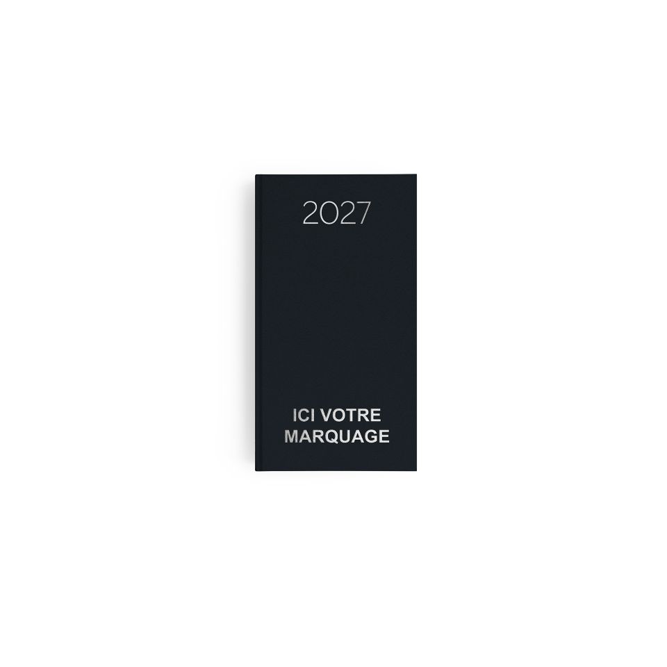 Agenda publicitaire fabriqué en France Naturel 90x165 mm