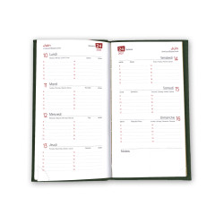 Agenda publicitaire fabriqué en France Naturel 90x165 mm