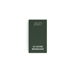 Agenda publicitaire fabriqué en France Naturel 90x165 mm