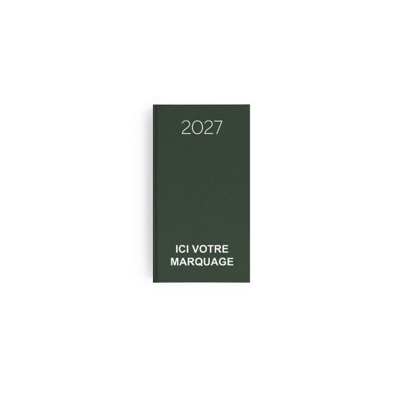 Agenda publicitaire fabriqué en France Naturel 90x165 mm