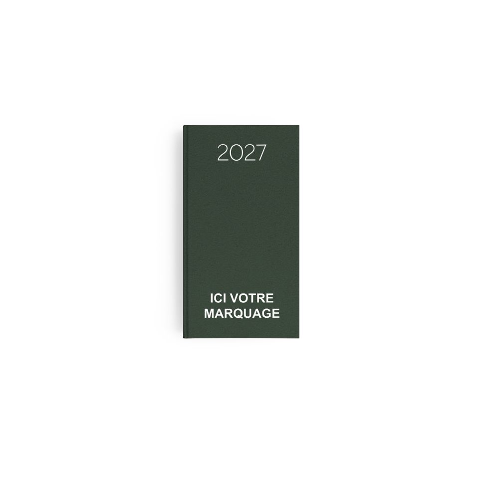 Agenda publicitaire fabriqué en France Naturel 90x165 mm