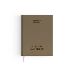 Agenda publicitaire fabriqué en France Naturel 165x240 mm