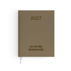 Agenda publicitaire fabriqué en France Naturel 210x270 mm