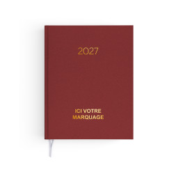 Agenda publicitaire fabriqué en France Naturel 210x270 mm
