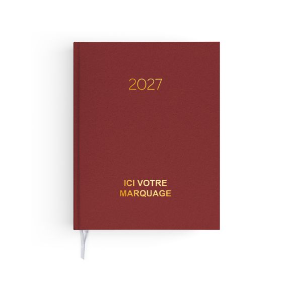 Agenda publicitaire fabriqué en France Naturel 210x270 mm