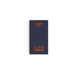 Agendas personnalisables fabriqués en France Effet Toilé 90x165 mm